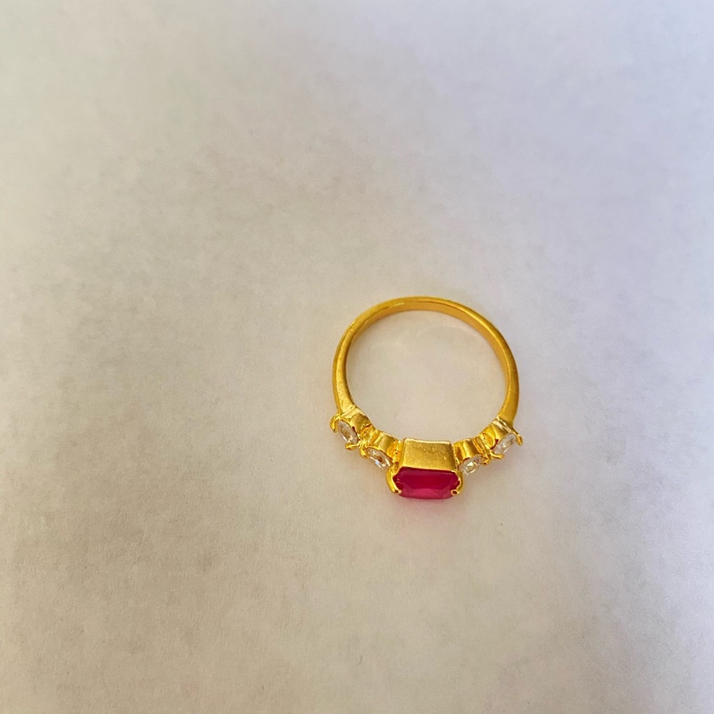 Gold Rings Ruby Rings Ruby Gold Rings Red Rings - image 4
